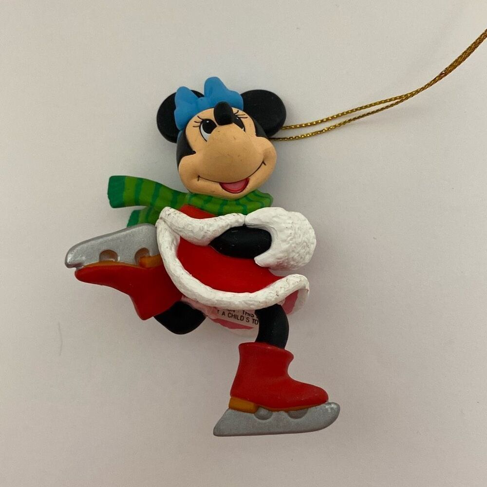 Disney Grolier Collectibles DCO Minnie Ice Skating Christmas Ornament #011904